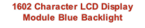 1602 Character LCD Display Module Blue Backlight 
