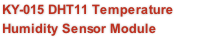 KY-015 DHT11 Temperature Humidity Sensor Module  
